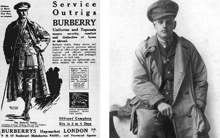 burberry trench coat ww1